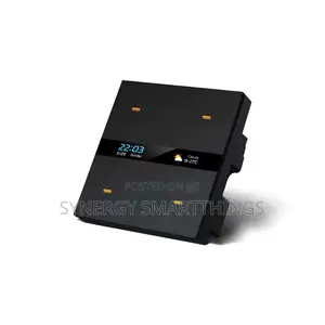 Tuya M8 Pro Zigbee Smart Switch 4Gang Control Panel Scene Switch Black