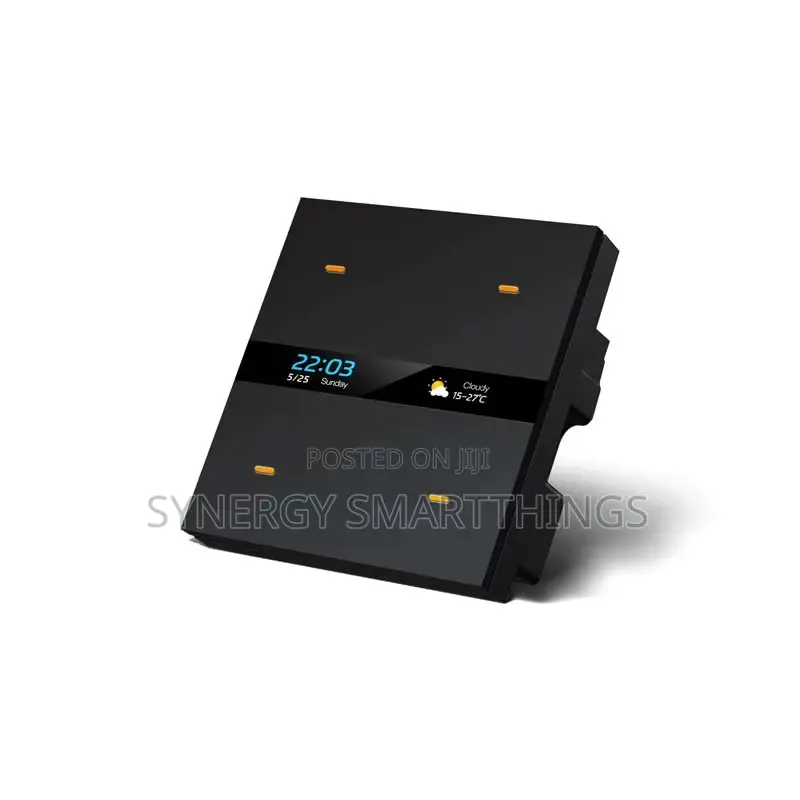 Tuya M8 Pro Zigbee Smart Switch 4Gang Control Panel Scene Switch Black