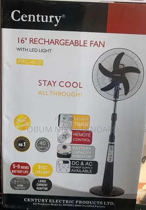 16 Inche Rechargeable Fan Century