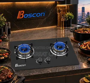 Cabinet Glass Gas Double Burner