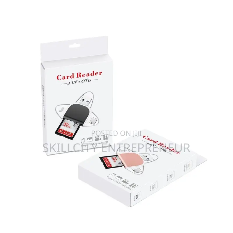 4-in-1 Card Reader Micro Sd Memory Card Adapter