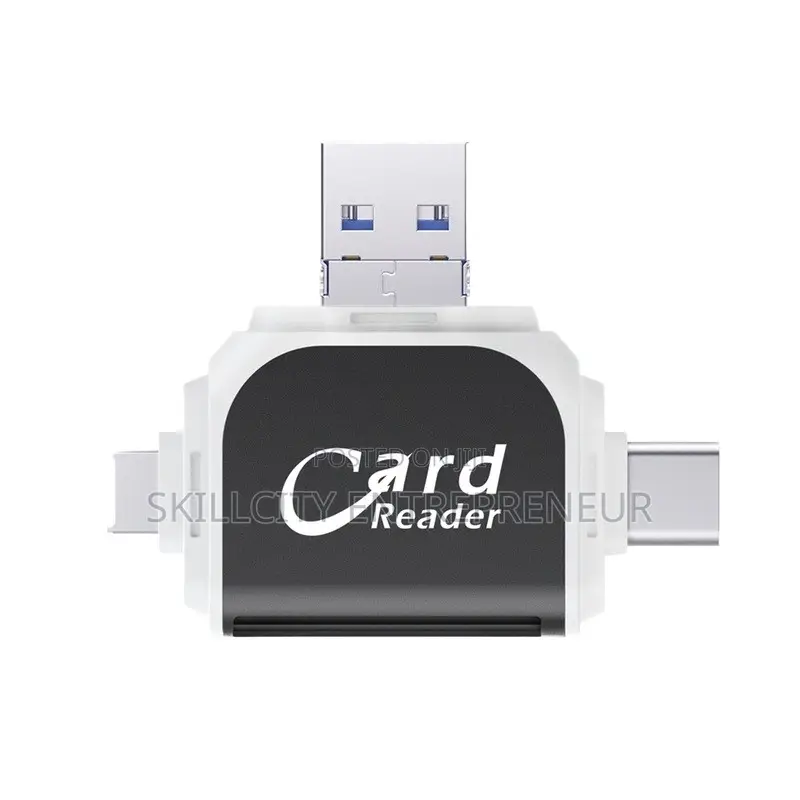4-in-1 Card Reader Micro Sd Memory Card Adapter