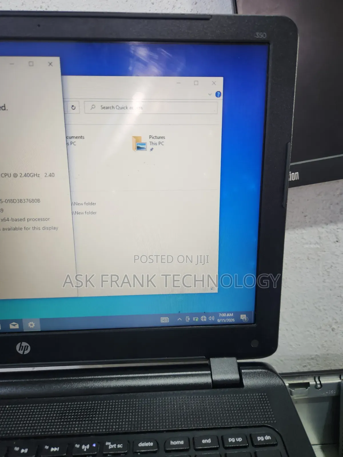 Laptop HP 350 G2 8GB Intel Core i7 HDD 32GB