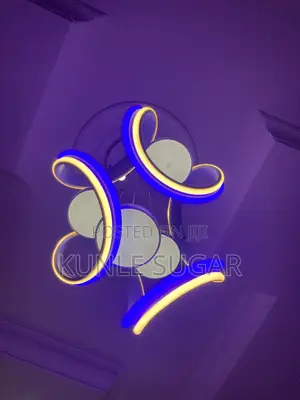 Beautiful Modern LED Ring Chandelier – Multi-Color Light