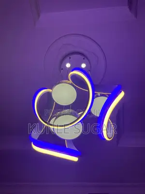 Beautiful Modern LED Ring Chandelier – Multi-Color Light