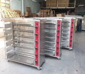 Commercial Gas Chicken Rotisserie Oven-Heavy-Duty 6-Spit FloorStanding
