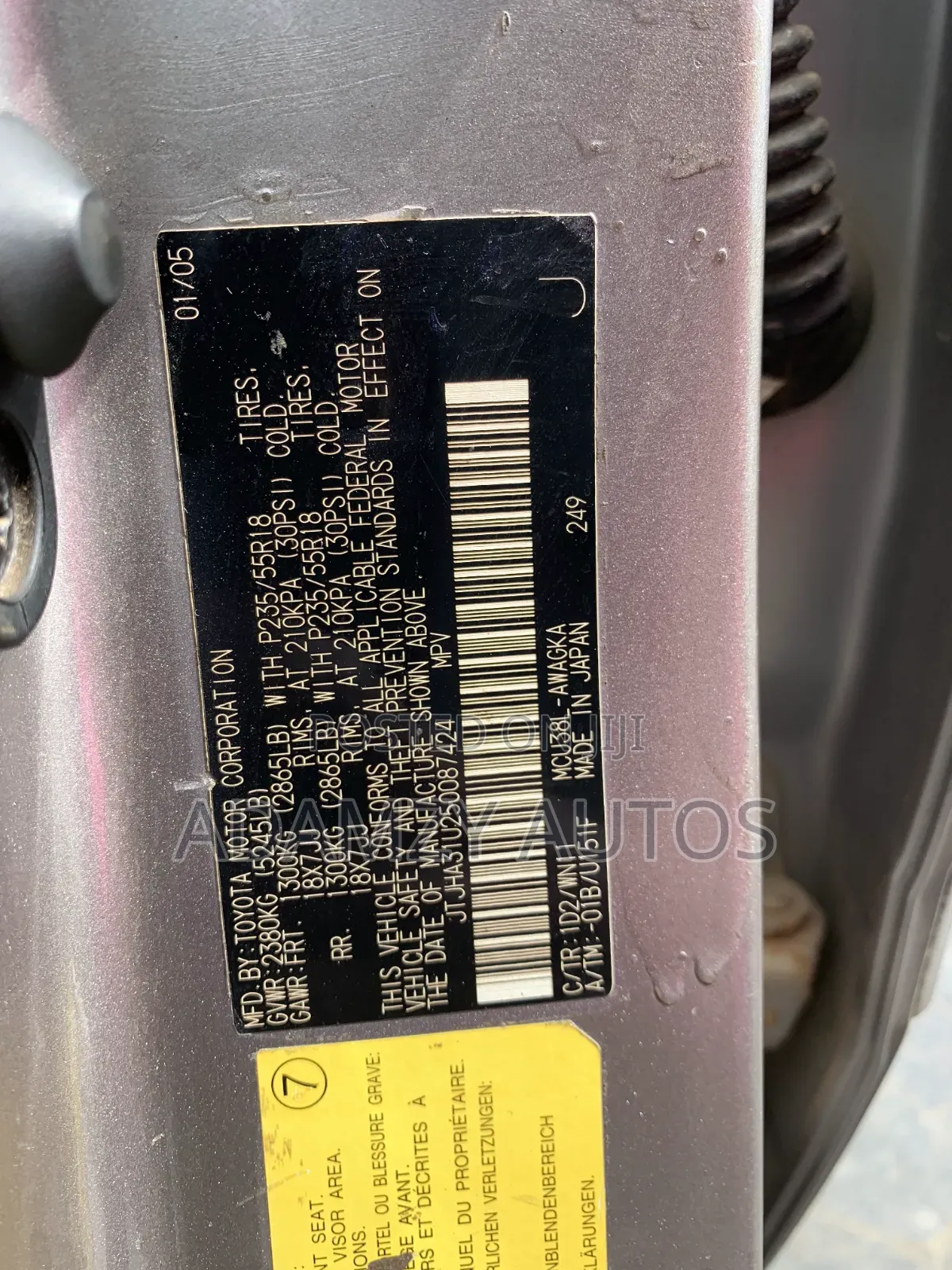 Lexus RX 2005 Gray