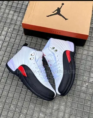 Air Jordan 12 Retro "Playoffs" White Black Sneakers