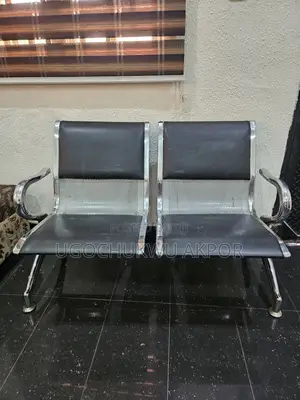 Neatly Used, Heavy-Duty 2-Seater Reception Waiting Chair