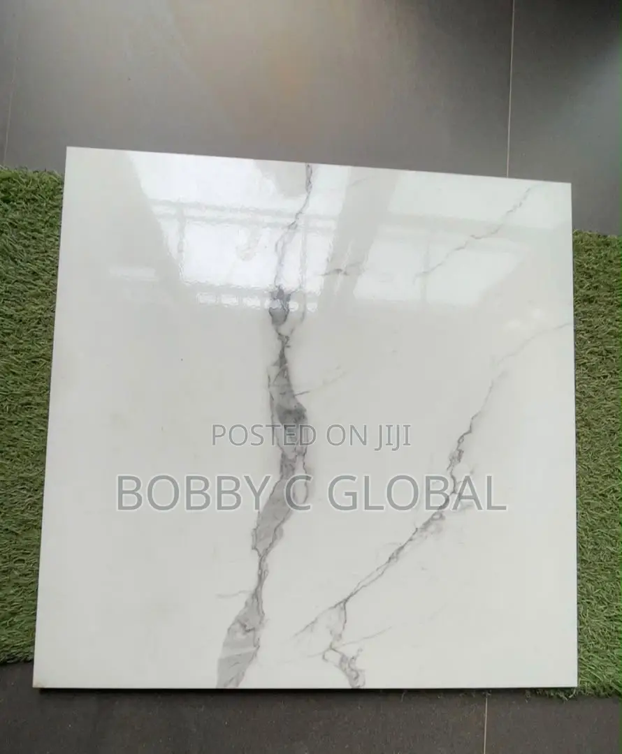 NEW Grey Marble Design Tile – Glossy Finish OF60x60