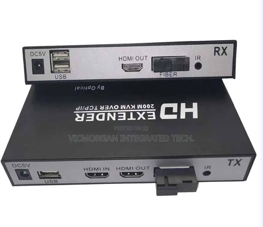 20km HDMI Fiber KVM Extender Set (Transmitter and Receiver