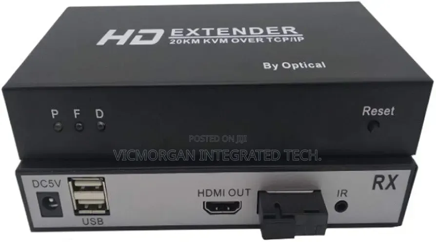 20km HDMI Fiber KVM Extender Set (Transmitter and Receiver