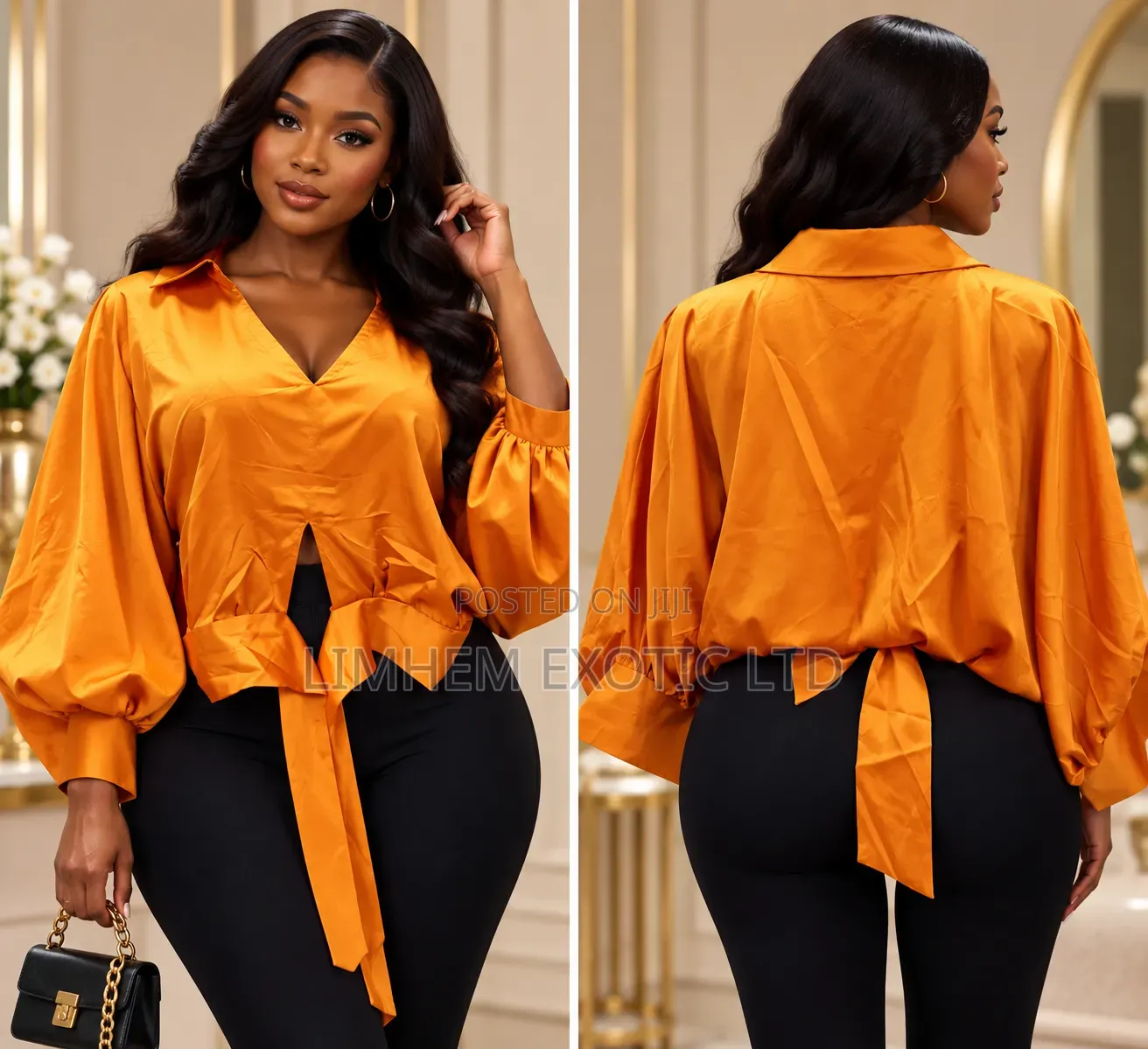 Elegant Satin Maxi Top