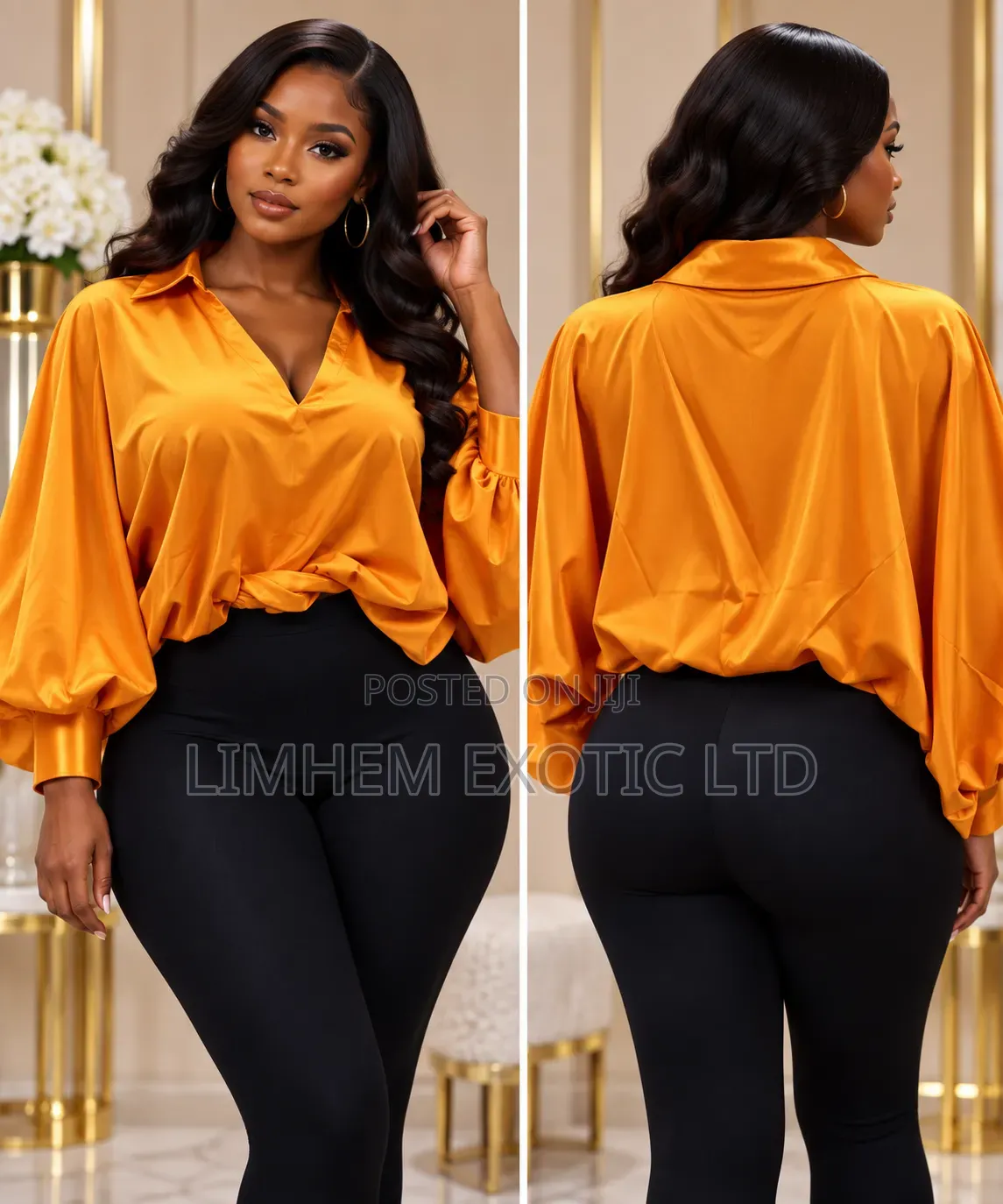 Elegant Satin Maxi Top