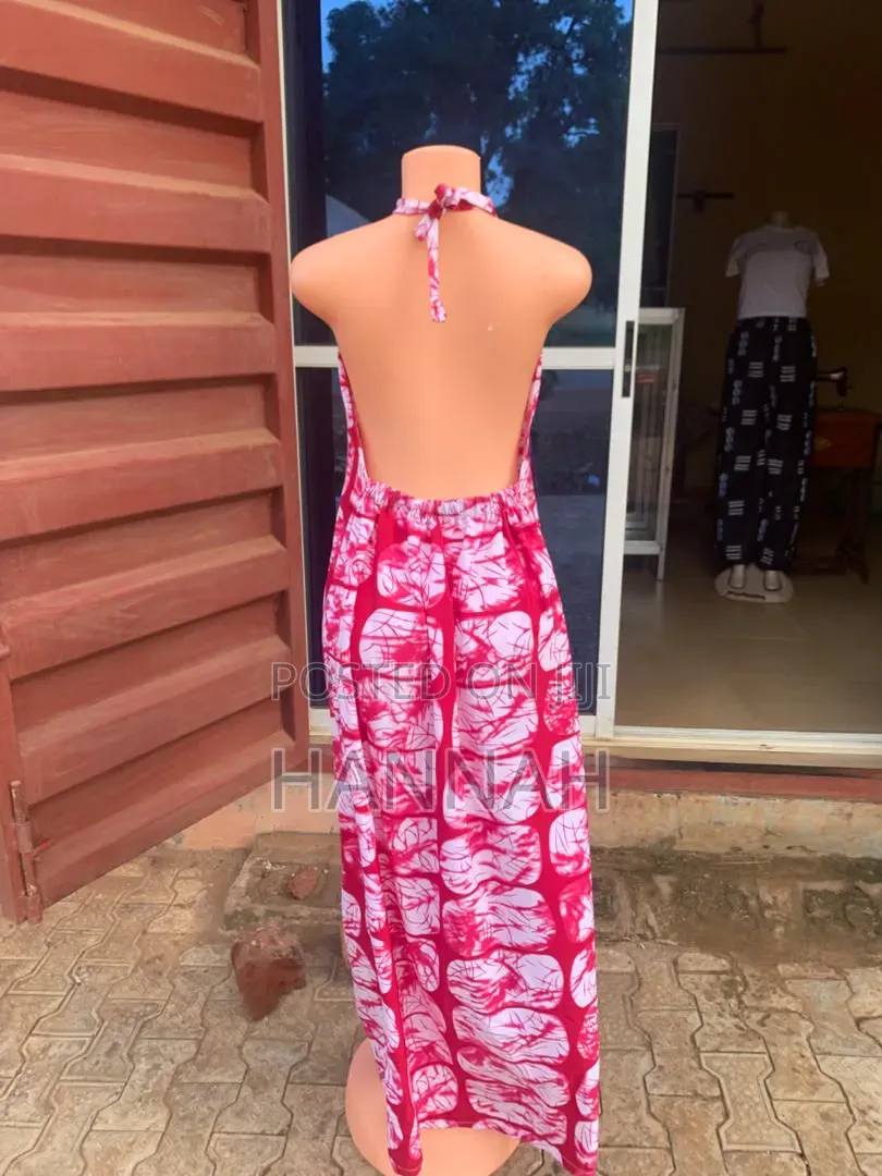 Backless Vintage Dress