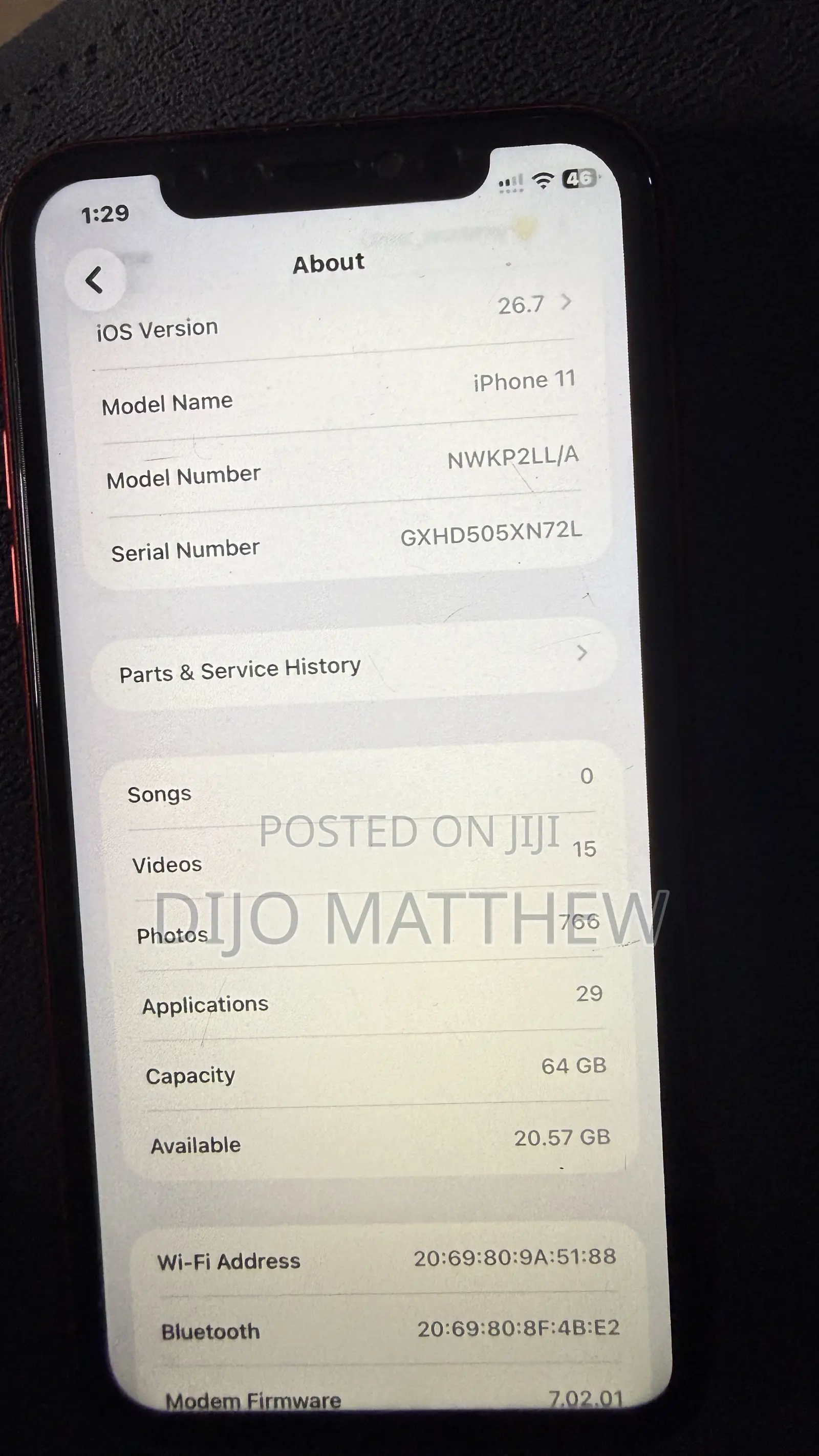 Apple iPhone 11 64 GB Red