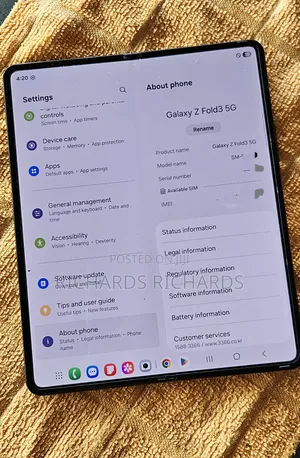 Samsung Galaxy Z Fold3 5G 256 GB Black