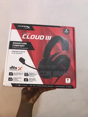 Hyperx Cloud III – Wired Gaming Over Ear Headset - Red Black.