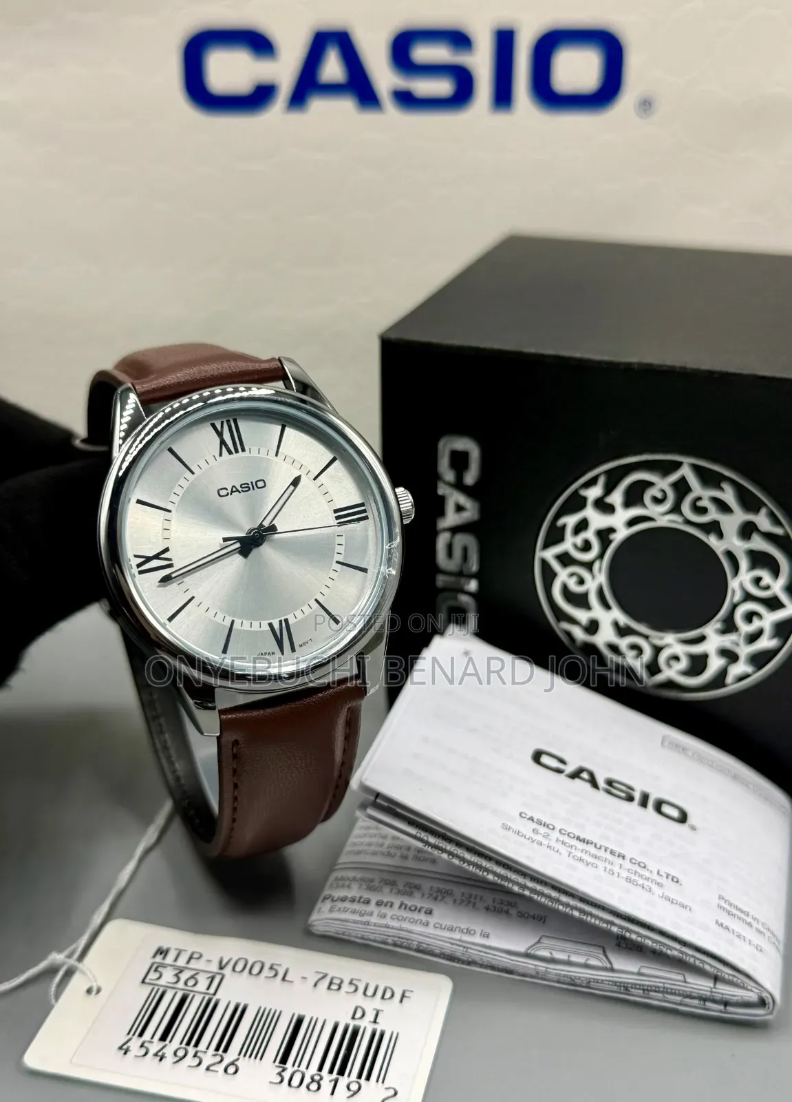 Casio Leather Watch