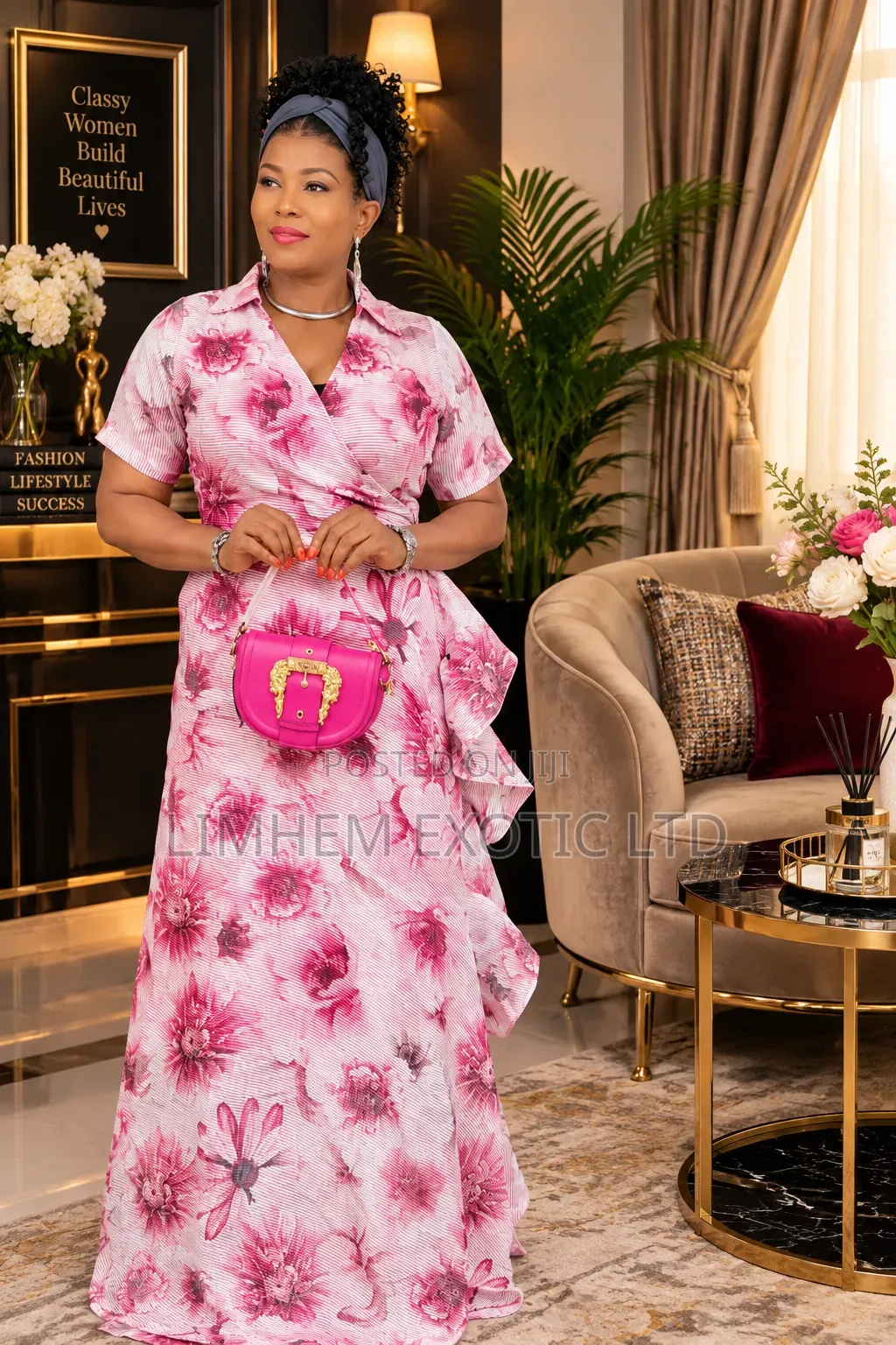 Flowering Long Rap Dress