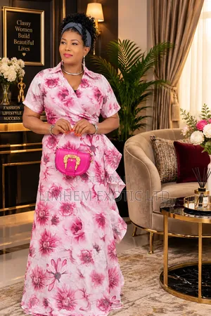 Flowering Long Rap Dress