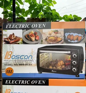 Boscon 38litres Baking + Toasting + Grilling Electric Oven-