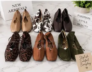 Stylish Ladies Brown Suede Ballet Flats