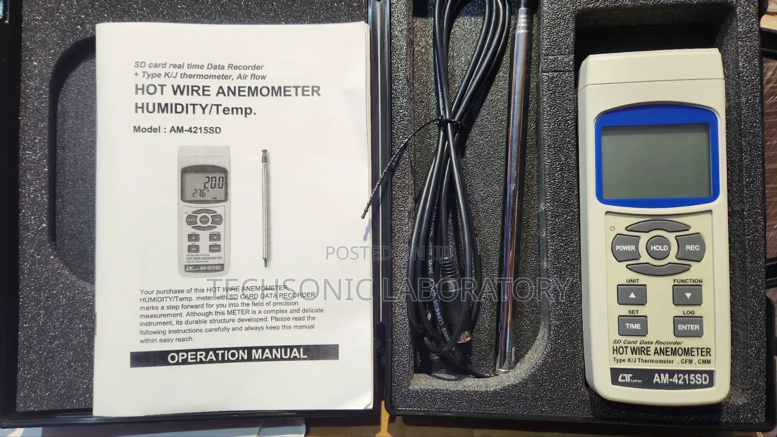 LUTRON Hot Wire Anemometer AM-4215SD