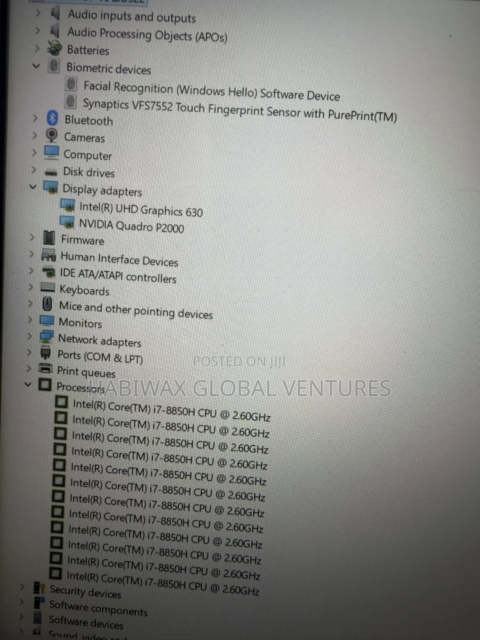 Laptop HP ZBook 15 G5 16GB Intel Core i7 SSD 512GB