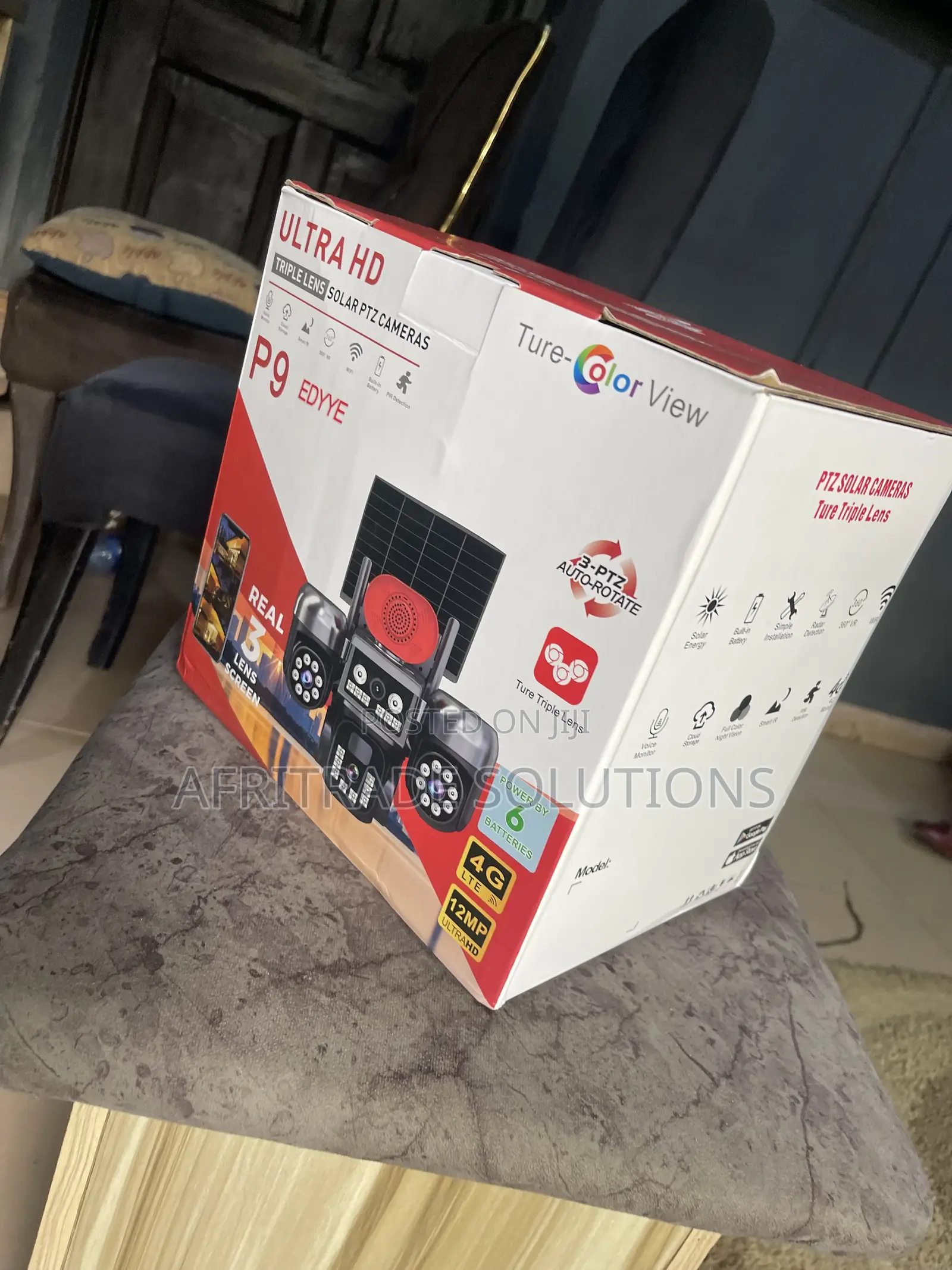 Triple Lens Wireless Solar PTZ Camera