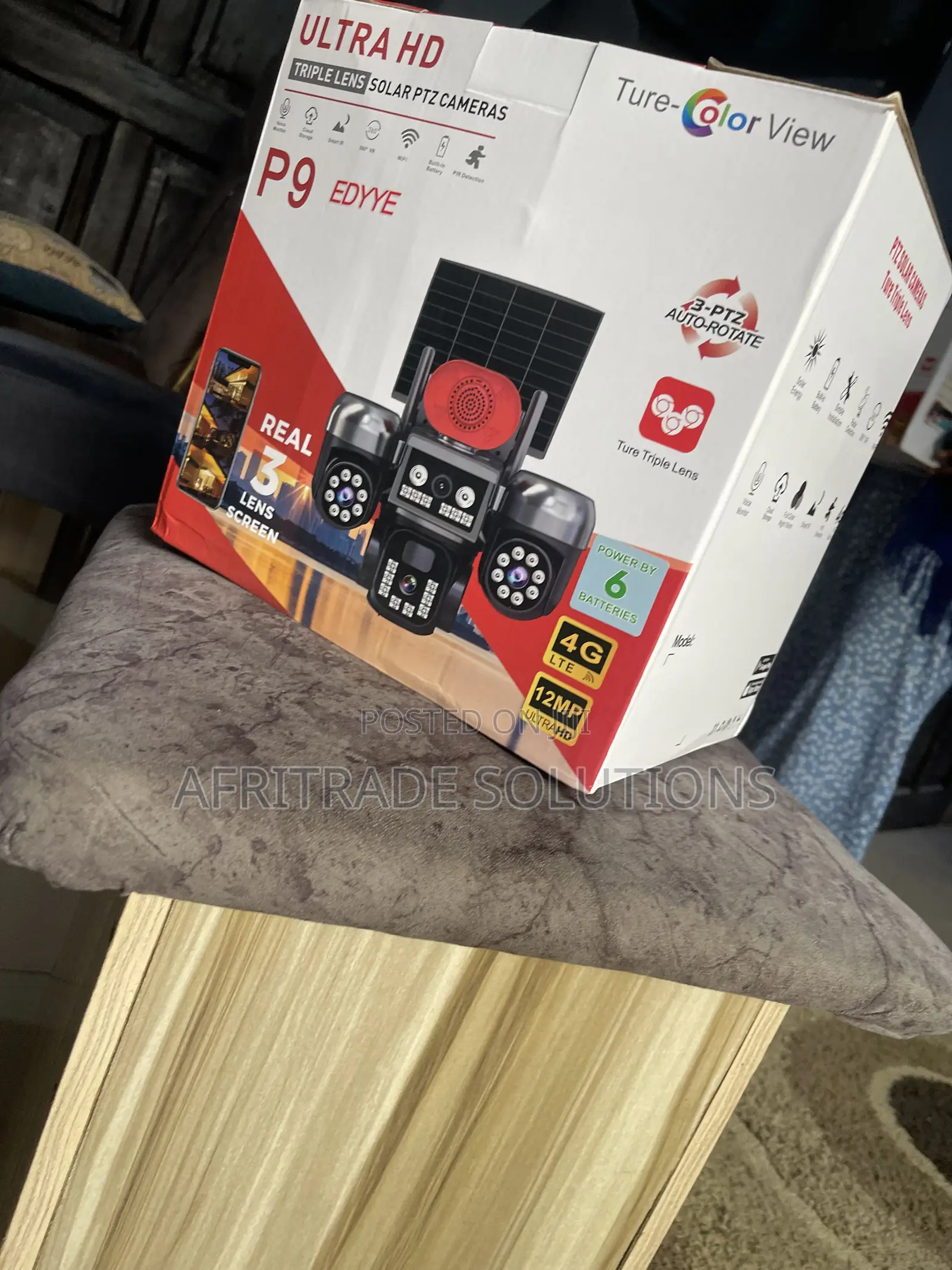 Smart Solar PTZ Outdoor Security Camera