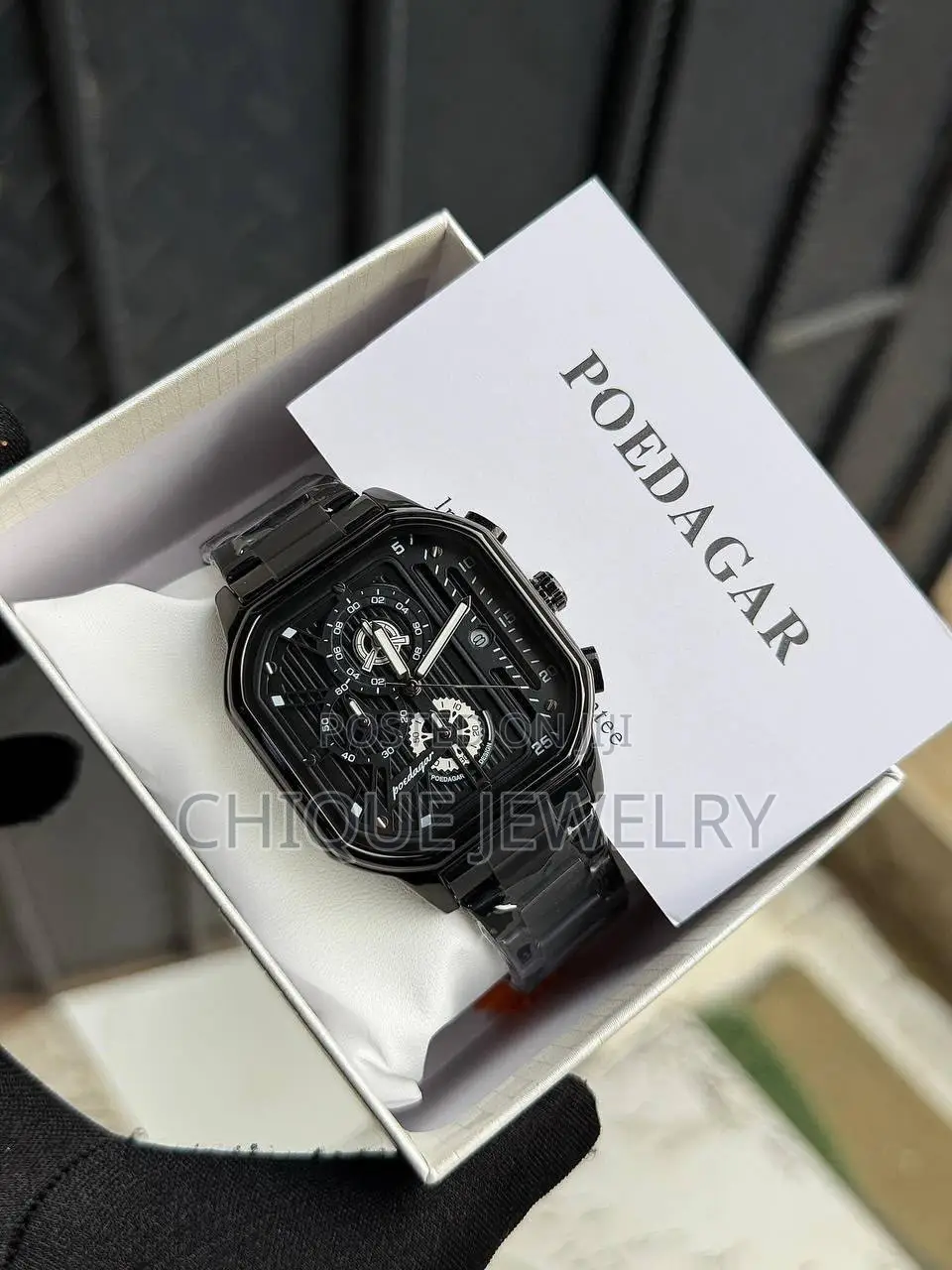 Poedagar Chronograph Chain Watch