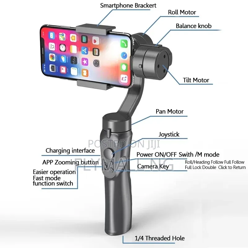 3-Axis Handheld Smartphone Gimbal Stabilizer