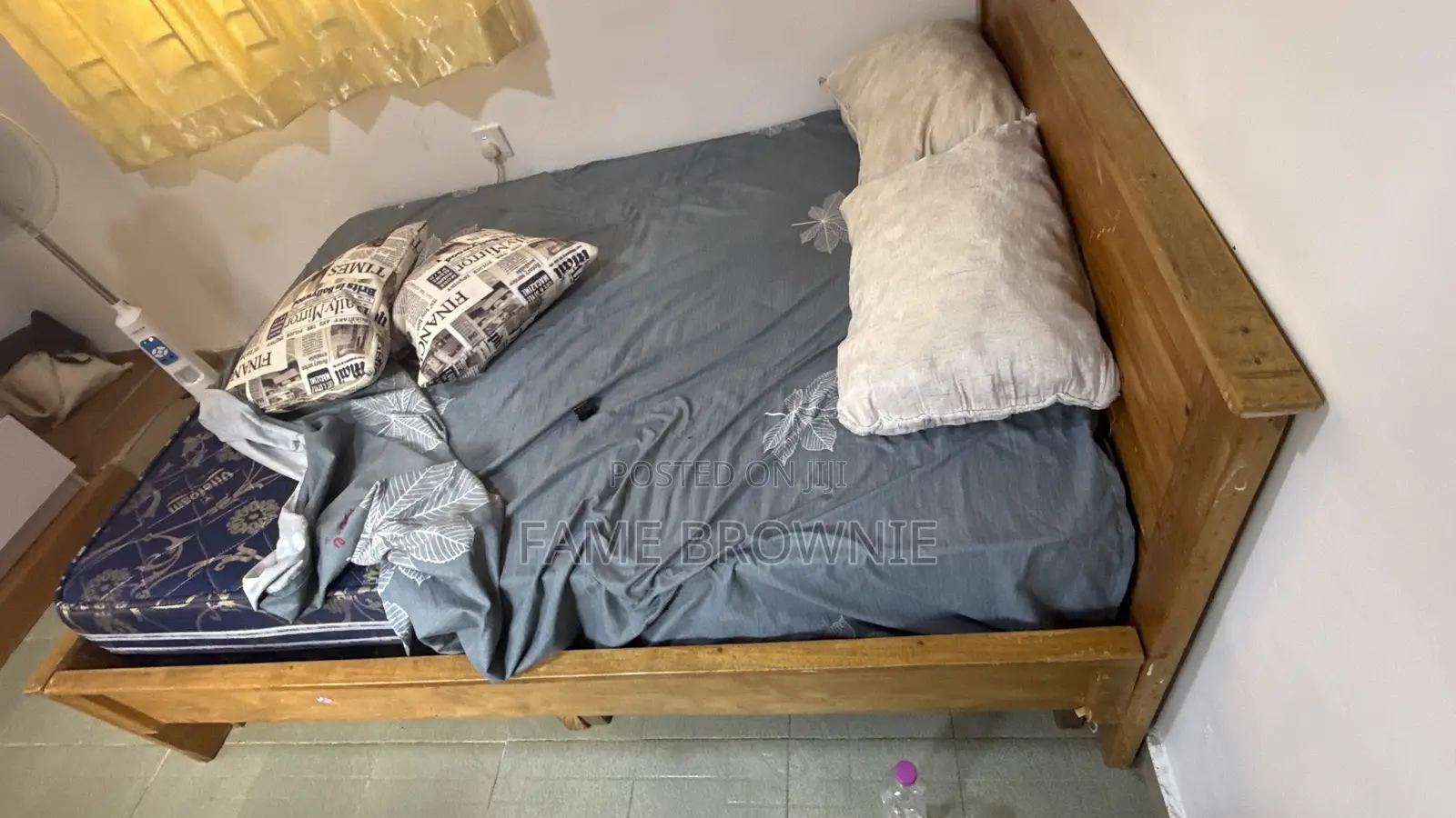 5 by 7 Bedframe and Mattress