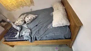 5 by 7 Bedframe and Mattress