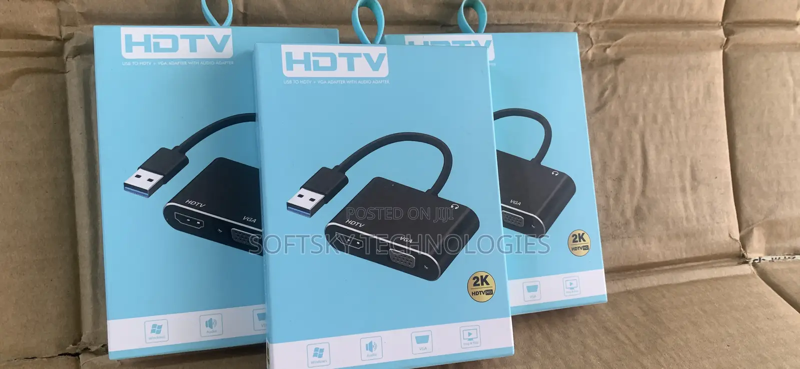  USB to Hdmi +Vga Adapter
