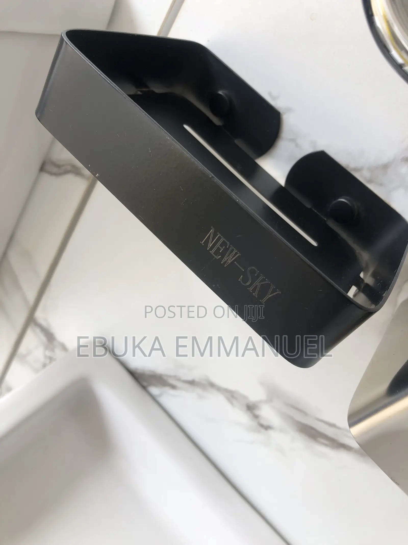 Soap Dish Black and Silver