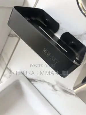 Soap Dish Black and Silver