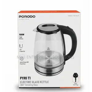Porodo Pyro Ti Electric Glass 1.8 LTR Kettle