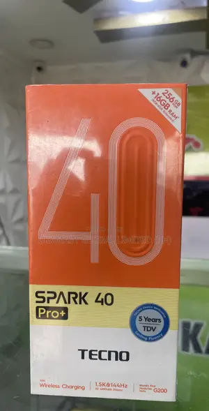New Tecno Spark 40 Pro+ 256 GB Black