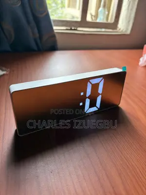 Digital Mirror Clock House Decor