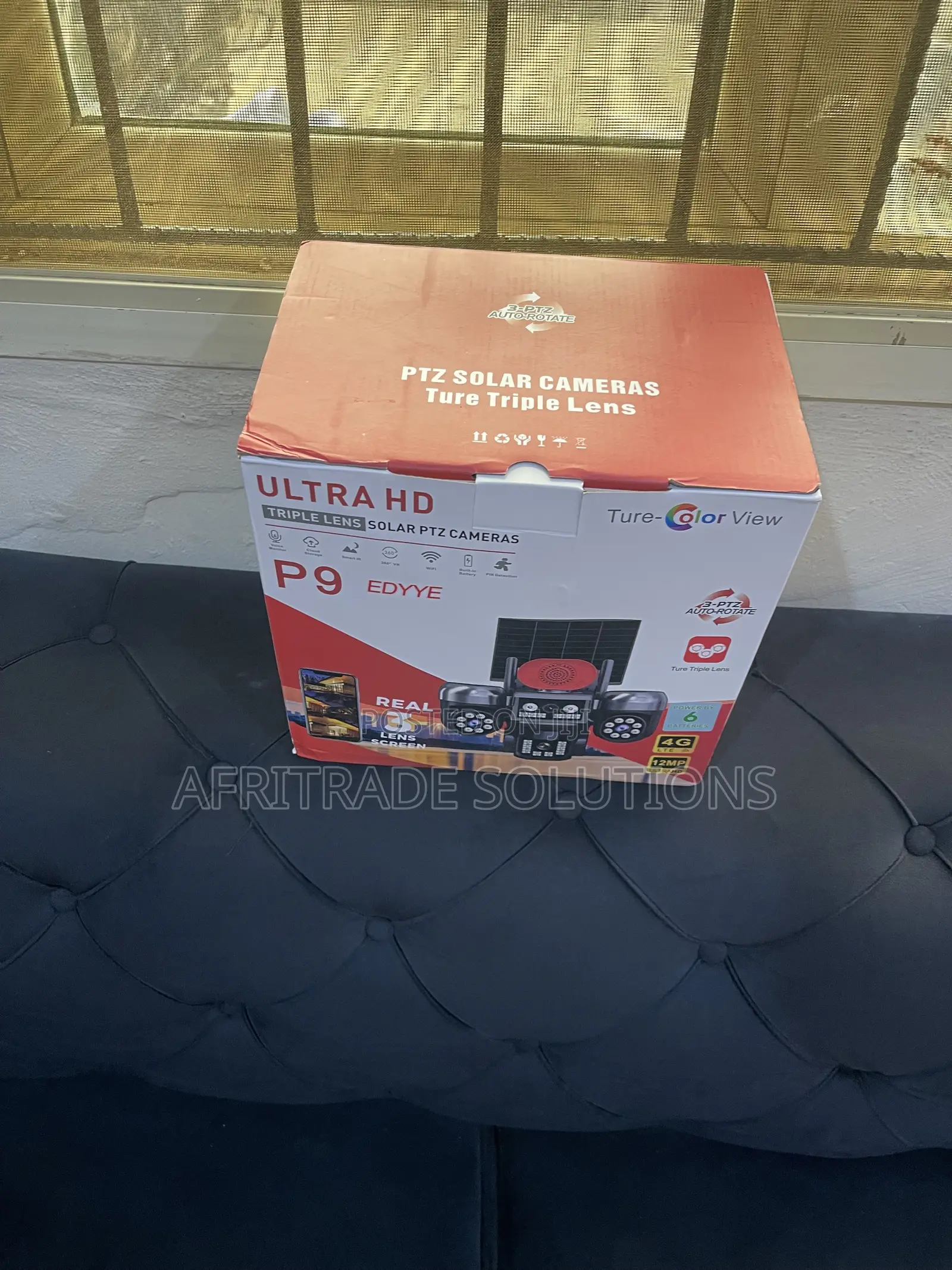  Solar Powered Triple Lens PTZ Cam