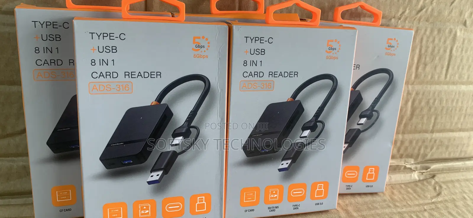 USB-c +USB 8 in 1 CARD READER