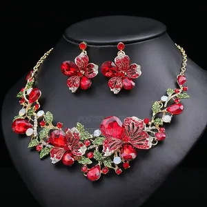 Stone Necklace and Earrings