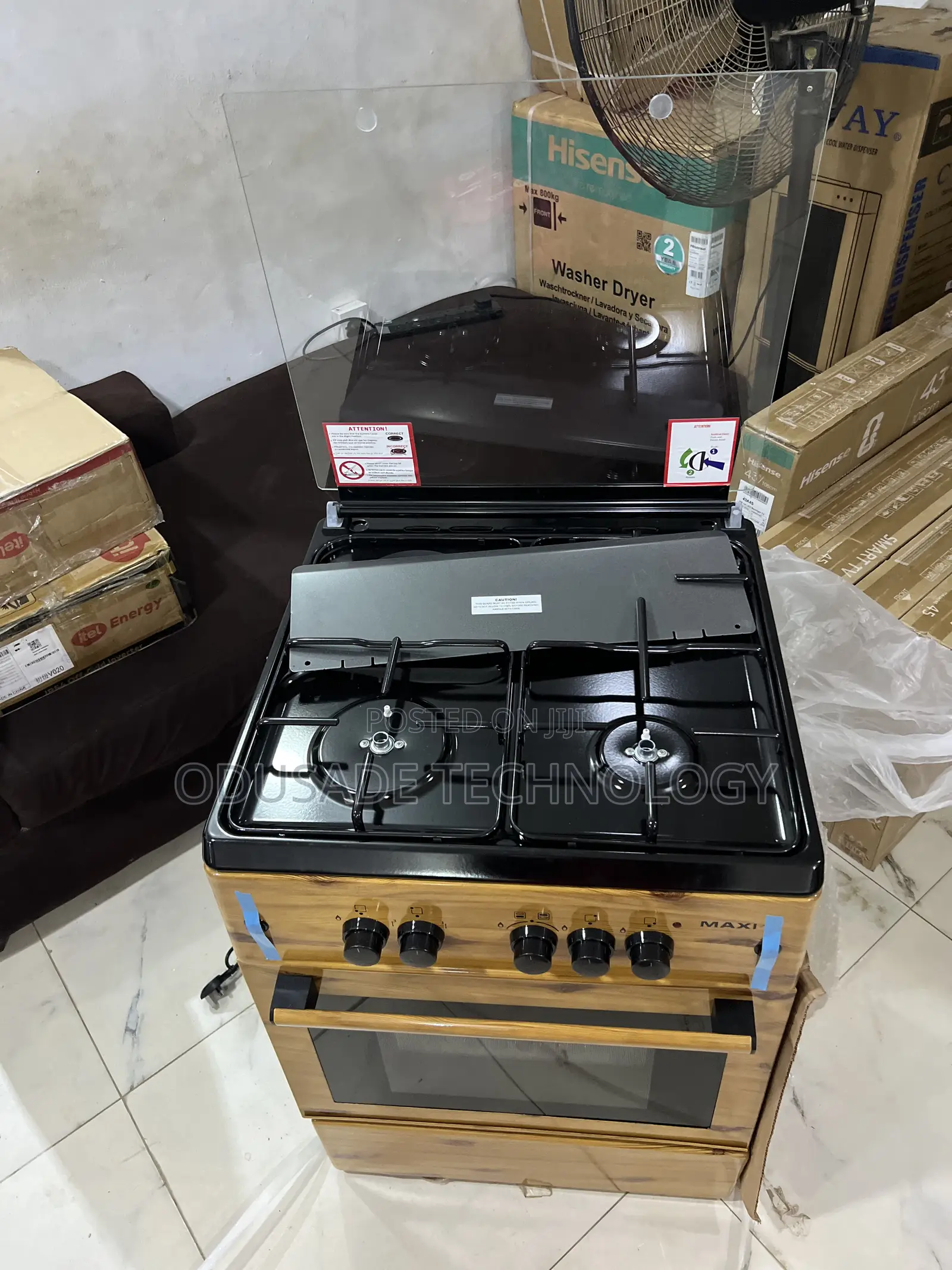 Maxi 60/60 3+1 Wood Simple Gas Cooker