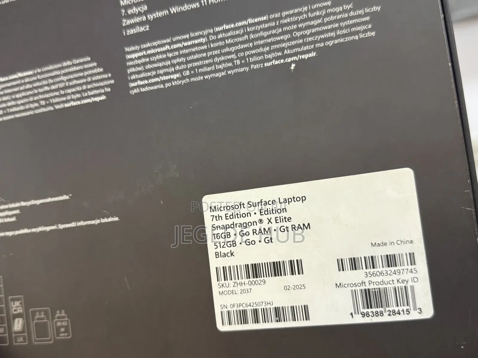 New Laptop Microsoft Surface 16GB Qualcomm Snapdragon X Elite SSD 1T