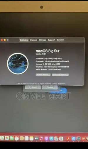 Laptop Apple MacBook Air 2015 8GB Intel Core i5 SSD 128GB