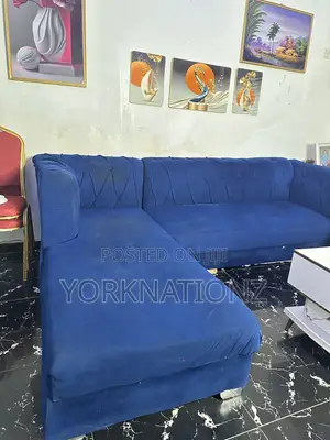 6 Sitters L Shape Sofa Couch With and One Standard Single