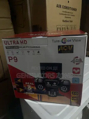 Ultra HD Triple-Lens Solar PTZ Security Camera