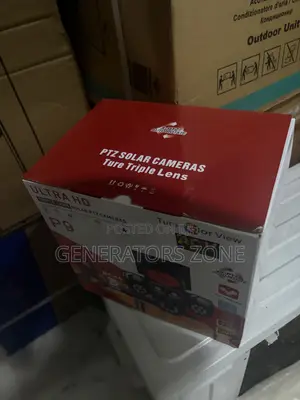 Triple-Lens Solar PTZ Surveillance Camera